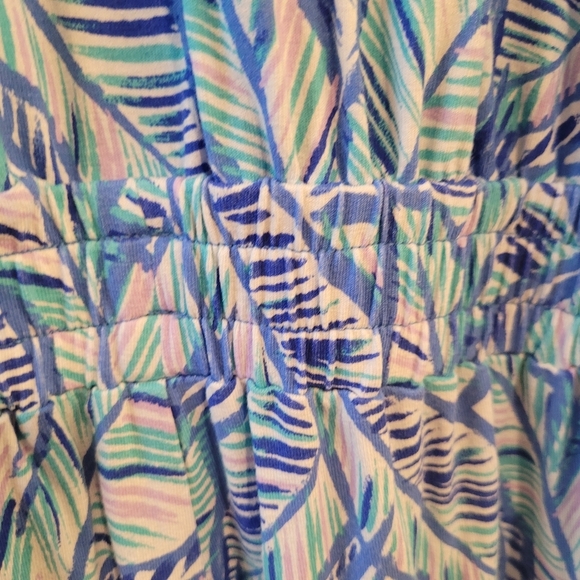 Lilly Pulitzer Paulina Blue Bennett Let's Mango jumpsuit- S.            J90 - Picture 8 of 11